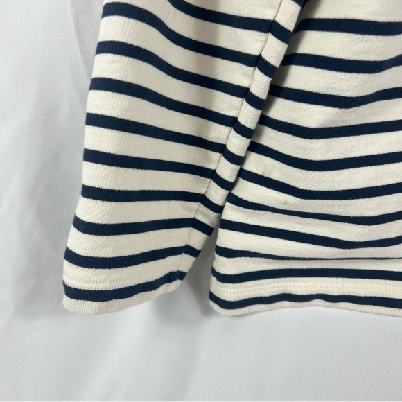 L.L. Bean Women’s Striped Rugby Polo Quarter Snap Pullover Henley Shirt - Picture 10 of 10